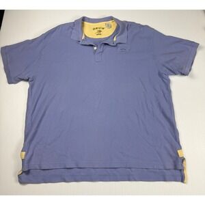 Orvis 1856 Men's Classic Polo Shirt Cotton Golf Fishing Outdoor XXL Gray Yellow‎